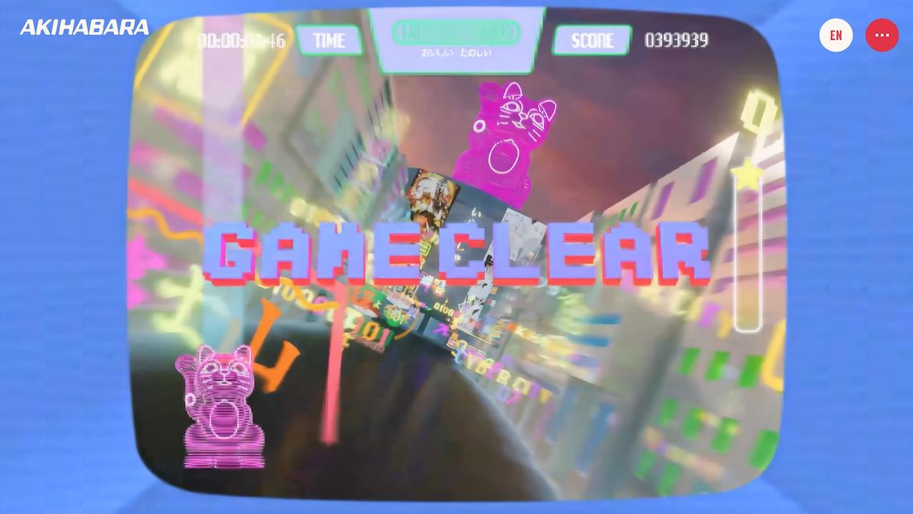 ゲームのような世界観で商店街を駆け抜けてゆくFOOD & GOODSセクション