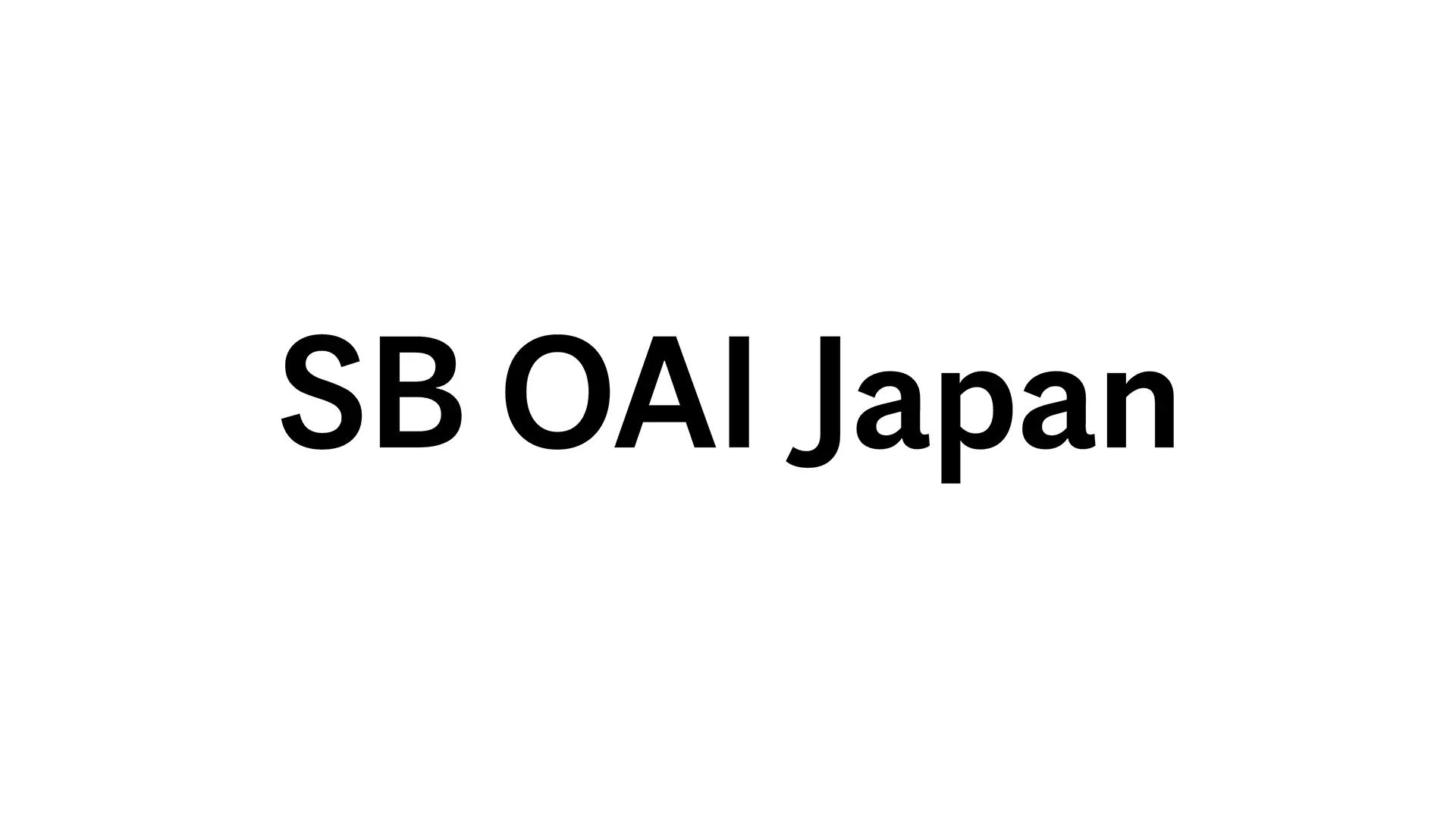 Corporate Website for SB OAI Japan, a Joint Venture between SoftBank Group and OpenAI.